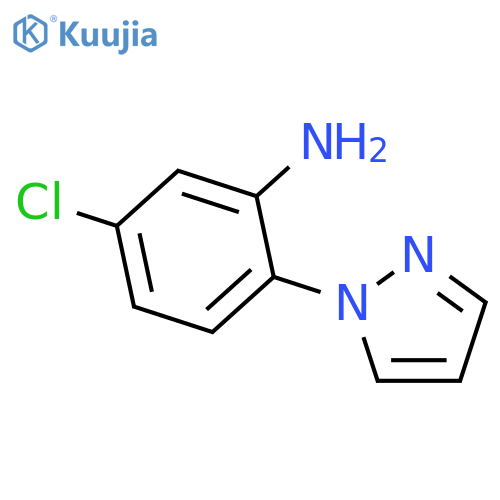 5-chloro-2-(1H-pyrazol-1-yl)aniline structure