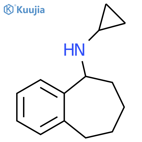 N-cyclopropyl-6,7,8,9-tetrahydro-5H-benzo7annulen-5-amine structure