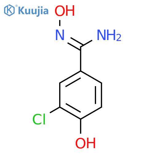 3-Chloro-n',4-dihydroxybenzene-1-carboximidamide structure