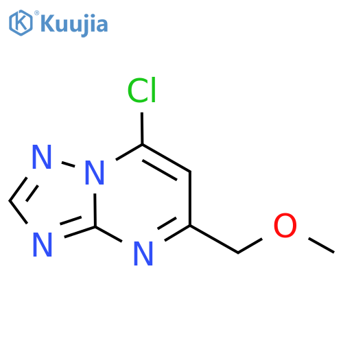 7-chloro-5-(methoxymethyl)-1,2,4triazolo1,5-apyrimidine structure