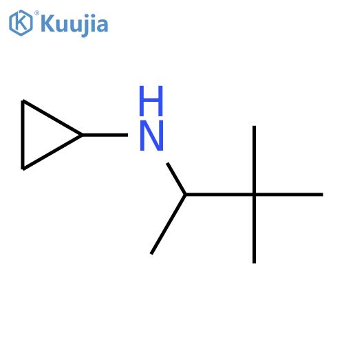 N-(3,3-Dimethylbutan-2-yl)cyclopropanamine structure