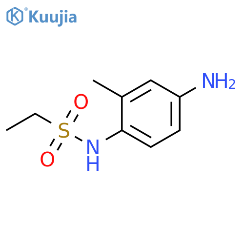 N-(4-amino-2-methylphenyl)ethane-1-sulfonamide structure
