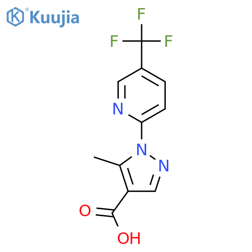 5-Methyl-1-5-(trifluoromethyl)pyridin-2-yl-1H-pyrazole-4-carboxylic Acid structure