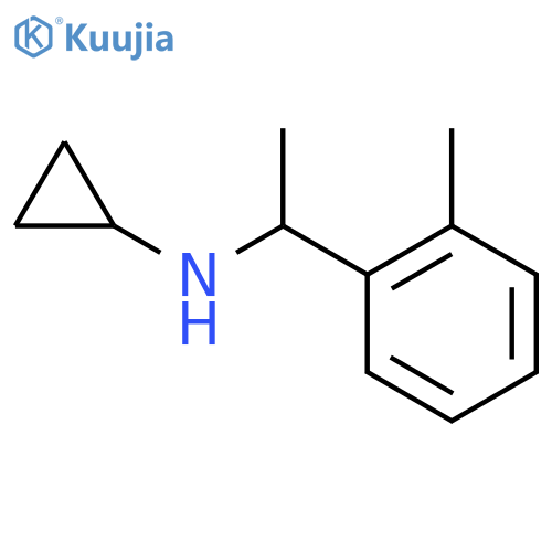 N-1-(2-methylphenyl)ethylcyclopropanamine structure