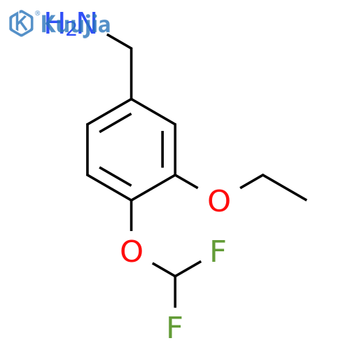 4-(difluoromethoxy)-3-ethoxyphenylmethanamine structure