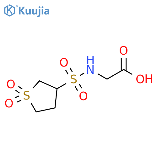 2-(1,1-dioxo-1λ⁶-thiolane-3-sulfonamido)acetic acid structure