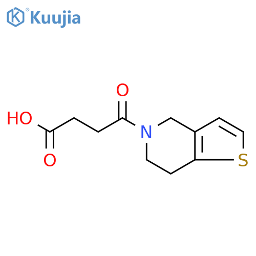 4-Oxo-4-{4H,5H,6H,7H-thieno3,2-cpyridin-5-yl}butanoic acid structure