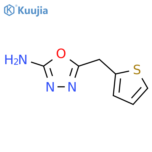 5-(thiophen-2-yl)methyl-1,3,4-oxadiazol-2-amine structure