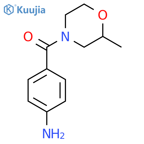 4-(2-Methylmorpholine-4-carbonyl)aniline structure