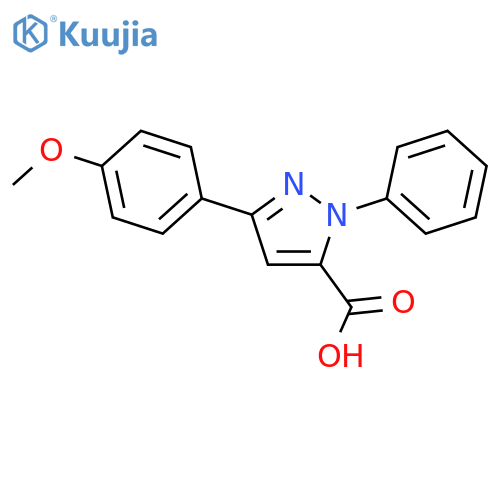 3-(4-Methoxyphenyl)-1-phenyl-1H-pyrazole-5-carboxylic Acid structure