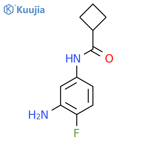 N-(3-Amino-4-fluorophenyl)cyclobutanecarboxamide structure