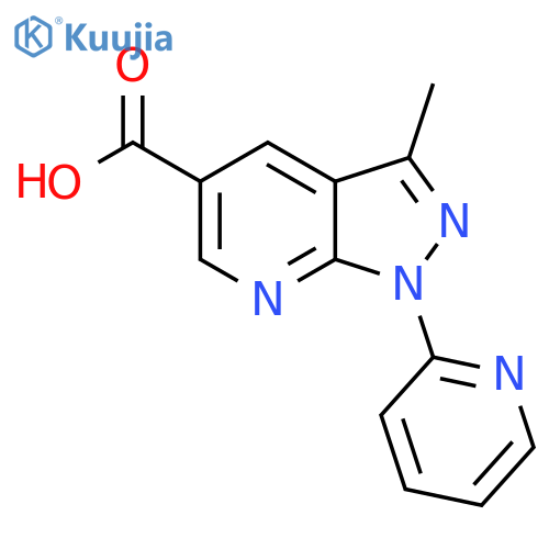 3-Methyl-1-(pyridin-2-yl)-1H-pyrazolo3,4-bpyridine-5-carboxylic Acid structure