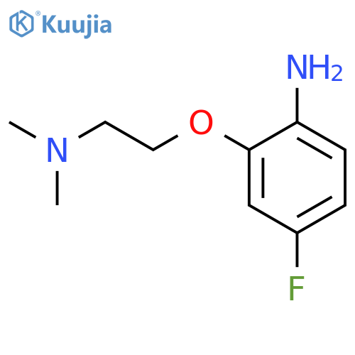 BENZENAMINE,2-[2-(DIMETHYLAMINO)ETHOXY]-4-FLUORO structure