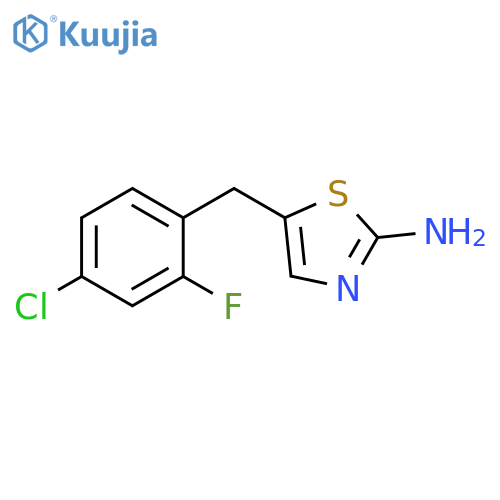 5-(4-Chloro-2-fluoro-benzyl)-thiazol-2-ylamine structure