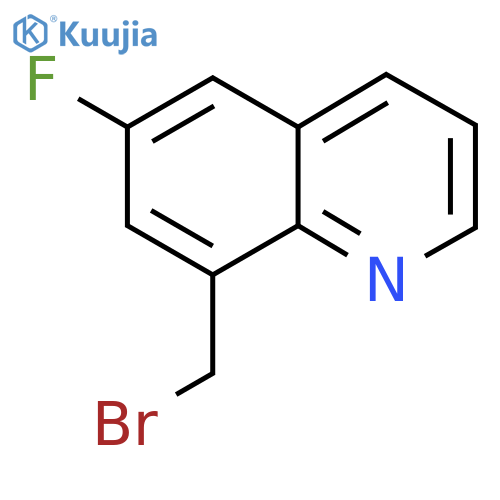 8-(Bromomethyl)-6-fluoroquinoline structure