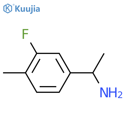 1-(3-fluoro-4-methylphenyl)ethan-1-amine structure