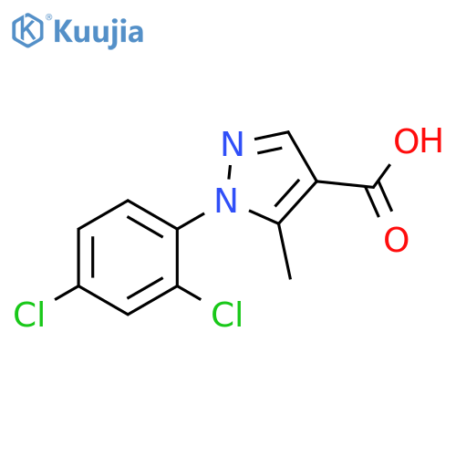 1H-Pyrazole-4-carboxylic acid, 1-(2,4-dichlorophenyl)-5-methyl- structure