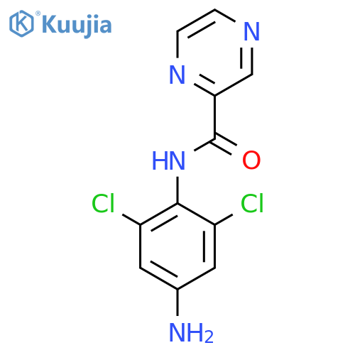 N-(4-Amino-2,6-dichlorophenyl)pyrazine-2-carboxamide structure