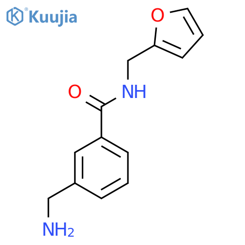 3-(Aminomethyl)-N-(furan-2-ylmethyl)benzamide structure