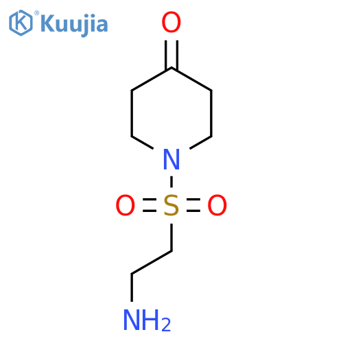 1-(2-Aminoethanesulfonyl)piperidin-4-one structure