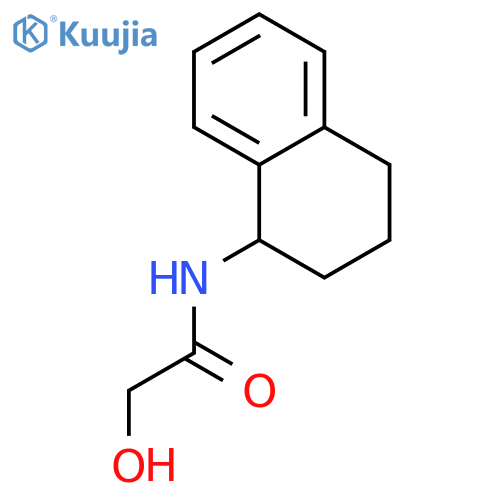 2-Hydroxy-N-(1,2,3,4-tetrahydronaphthalen-1-yl)acetamide structure