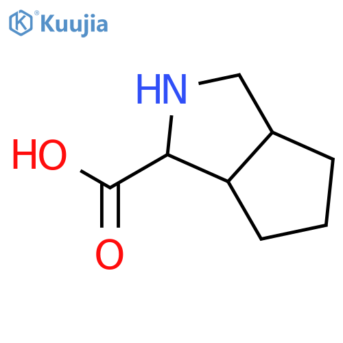 (3S,3aS,6aR)-1,2,3,3a,4,5,6,6a-octahydrocyclopenta[c]pyrrole-3-carboxylic acid structure