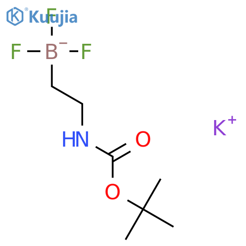 Potassium tert-butyl N-[2-(trifluoroboranuidyl)ethyl]carbamate structure