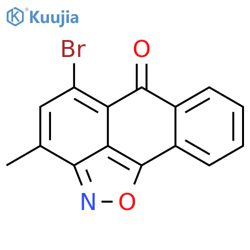 6H-Anthra[1,9-cd]isoxazol-6-one, 5-bromo-3-methyl- structure