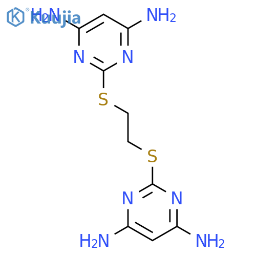 4,6-Pyrimidinediamine, 2,2'-[1,2-ethanediylbis(thio)]bis- structure