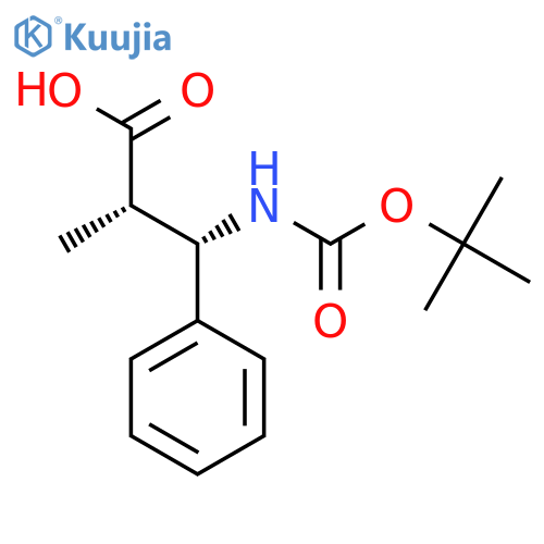 (2S,3S)-3-(Boc-amino)-2-methyl-3-phenylpropionic acid structure