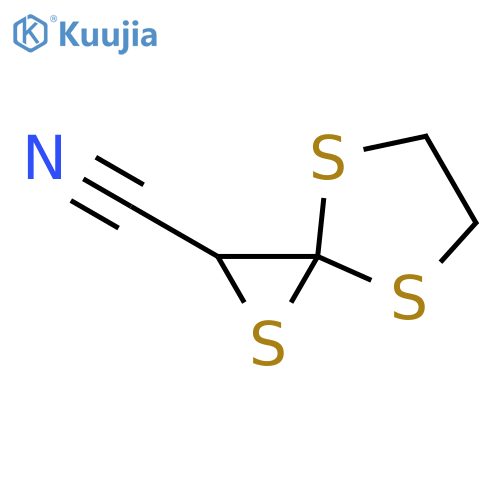 1,4,7-Trithiaspiro[2.4]heptane-2-carbonitrile structure