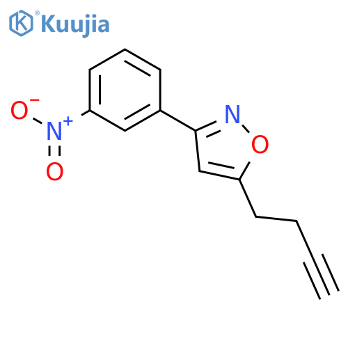 Isoxazole, 5-(3-butyn-1-yl)-3-(3-nitrophenyl)- structure