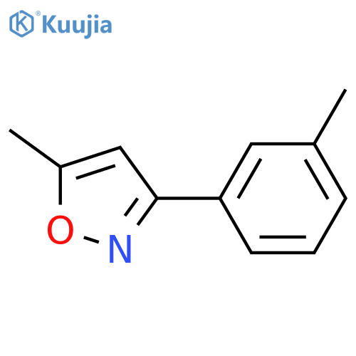 Isoxazole, 5-methyl-3-(3-methylphenyl)- structure