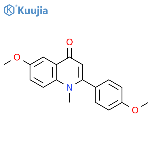 4(1H)-Quinolinone, 6-methoxy-2-(4-methoxyphenyl)-1-methyl- structure