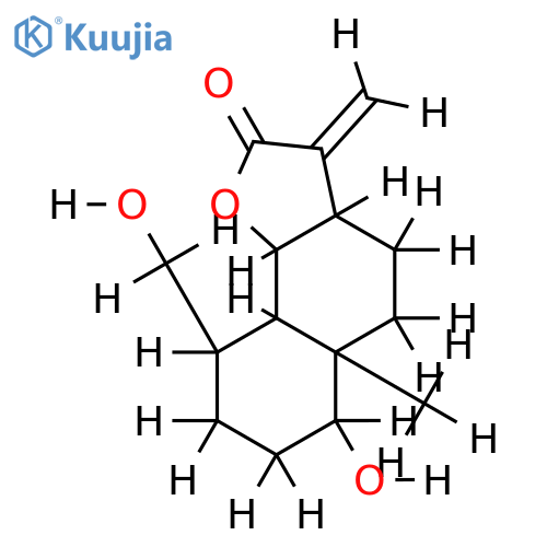 (1beta,6alpha)-1,15-Dihydroxy-11(13)-eudesmen-12,6-olide structure