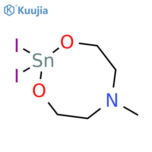 4H-1,3,6,2-Dioxazastannocine, tetrahydro-2,2-diiodo-6-methyl- structure