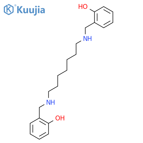 Phenol, 2,2'-[1,7-heptanediylbis(iminomethylene)]bis- structure