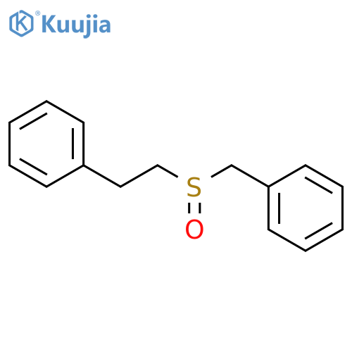 Benzene, [[(2-phenylethyl)sulfinyl]methyl]- structure