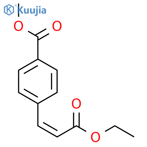Benzoic acid, 4-(3-ethoxy-3-oxo-1-propenyl)-, methyl ester, (Z)- structure