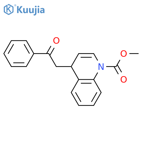 1(4H)-Quinolinecarboxylic acid, 4-(2-oxo-2-phenylethyl)-, methyl ester structure