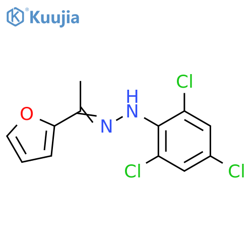 1-(2-Furyl)ethanone (2,4,6-trichlorophenyl)hydrazone structure