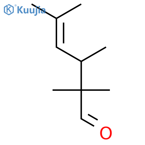 4-Hexenal, 2,2,3,5-tetramethyl- structure