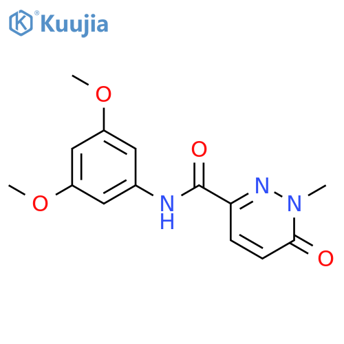 N-(3,5-dimethoxyphenyl)-1-methyl-6-oxo-1,6-dihydropyridazine-3-carboxamide structure