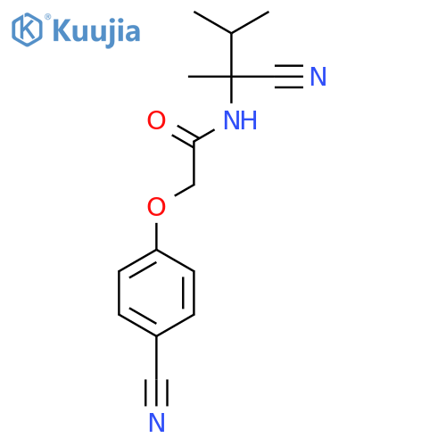 N-(1-cyano-1,2-dimethylpropyl)-2-(4-cyanophenoxy)acetamide structure