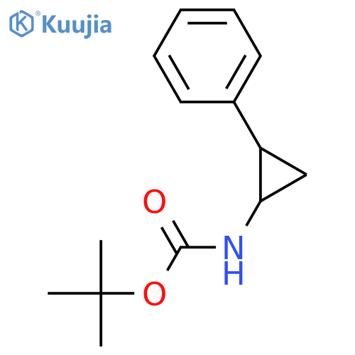 tert-Butyl-(2-phenylcyclopropyl)carbamate structure