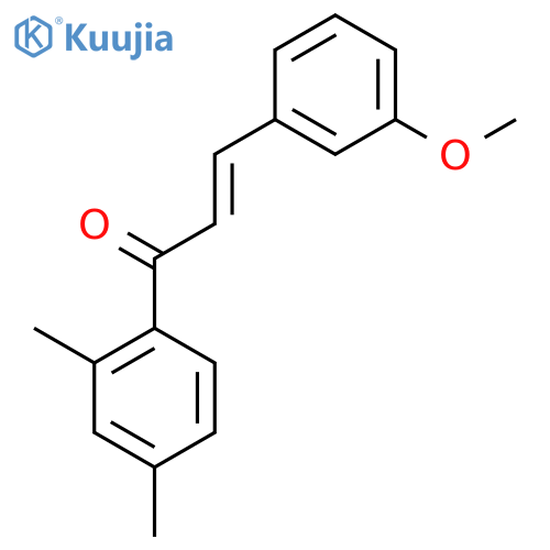 (2E)-1-(2,4-Dimethylphenyl)-3-(3-methoxyphenyl)prop-2-en-1-one structure