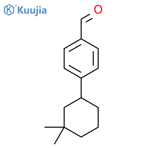 4-(3,3-Dimethylcyclohexyl)benzaldehyde structure