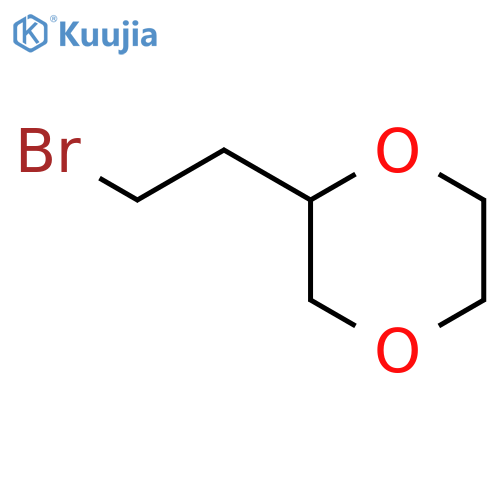 2-(2-bromoethyl)-1,4-dioxane structure