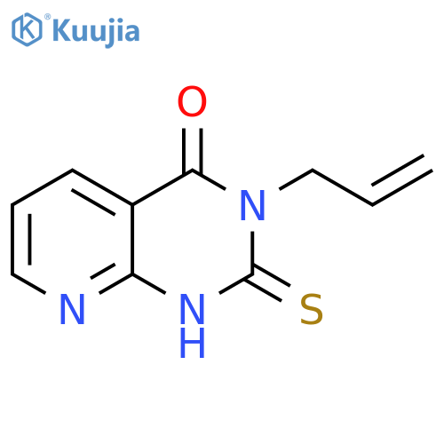 3-(prop-2-en-1-yl)-2-sulfanylidene-1H,2H,3H,4H-pyrido2,3-dpyrimidin-4-one structure