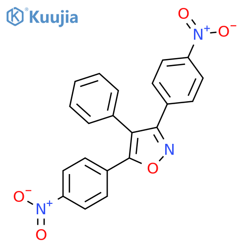 Isoxazole, 3,5-bis(4-nitrophenyl)-4-phenyl- structure